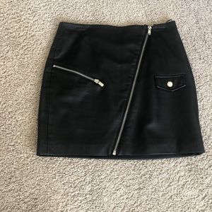 Mango faux leather skirt